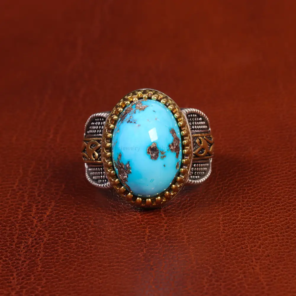 انگشتر فیروزه شجری مردانه کد 18979