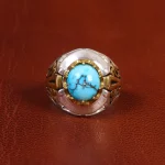 انگشتر فیروزه شجری مردانه کد 18985