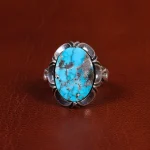 انگشتر فیروزه شجری مردانه کد 18987