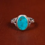 انگشتر فیروزه شجری مردانه کد 18989