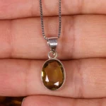 گردنبند سیترین زنانه کد 19015