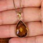 گردنبند سیترین زنانه کد 19022