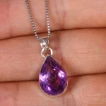 گردنبند آمیتیست زنانه کد 19026