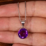 گردنبند آمیتیست زنانه کد 19029