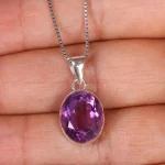 گردنبند آمیتیست زنانه کد 19032