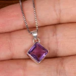 گردنبند آمیتیست زنانه کد 19035