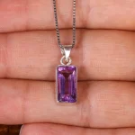 گردنبند آمیتیست زنانه کد 19037