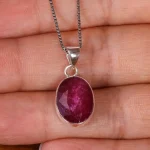 گردنبند یاقوت سرخ زنانه کد 19040