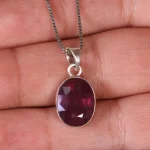 گردنبند یاقوت سرخ زنانه کد 19075