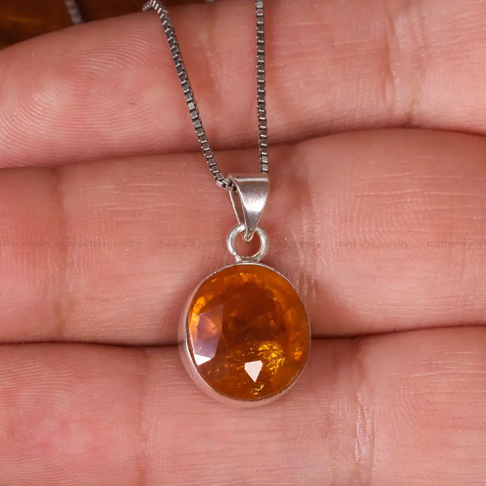 گردنبند توپاز زنانه کد 19076