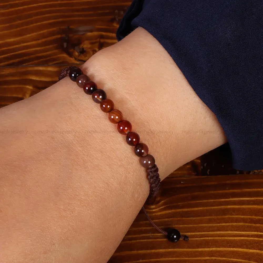 دستبند عقیق کد 19093