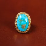 انگشتر فیروزه شجری مردانه کد 19102