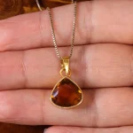 گردنبند سیترین زنانه کد 19179