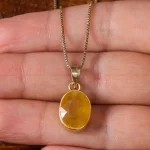 گردنبند یاقوت زرد اسپرت کد 19181