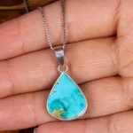 گردنبند فیروزه زنانه کد 19269