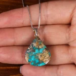 گردنبند فیروزه زنانه کد 19281