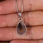 گردنبند عقیق شجر زنانه کد 19296