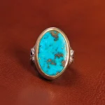 انگشتر فیروزه شجری مردانه کد 19357