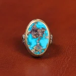 انگشتر فیروزه شجری مردانه کد 19362