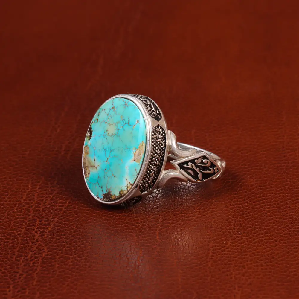 انگشتر فیروزه شجری مردانه کد 18969