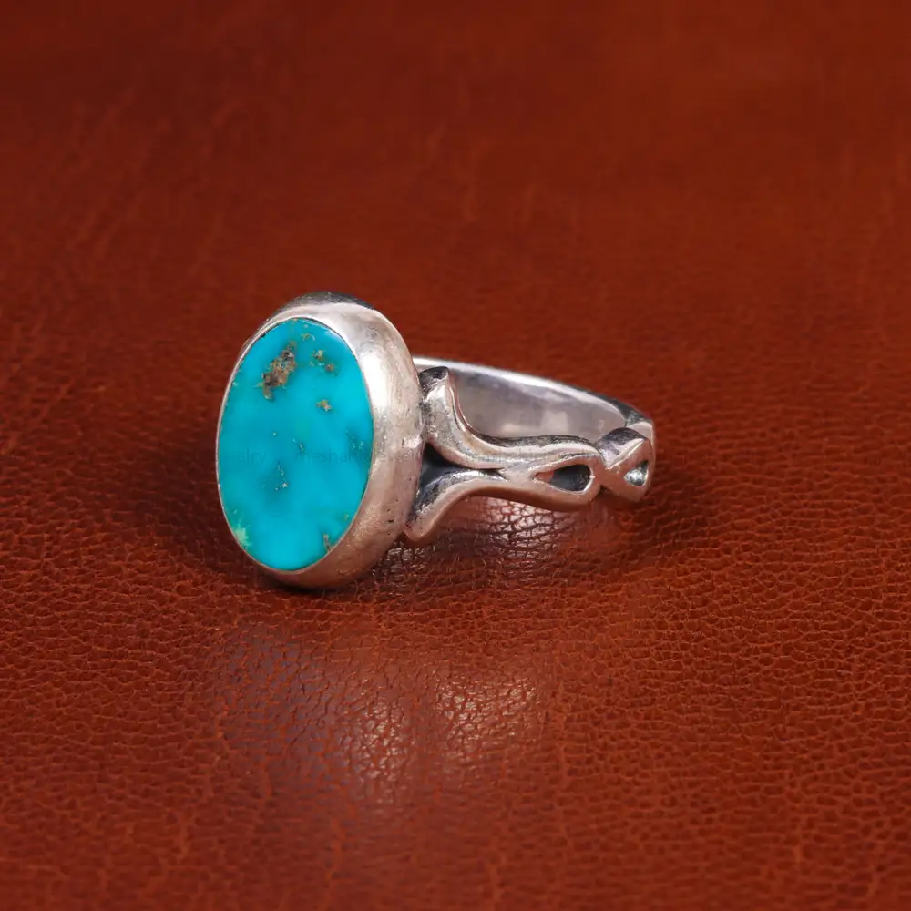 انگشتر فیروزه شجری مردانه کد 18989