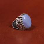 انگشتر عقیق سوسنی مردانه کد 19389