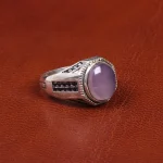 انگشتر عقیق سوسنی مردانه کد 19394