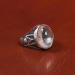 انگشتر دُر نجف مردانه کد 19397