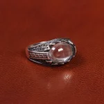 انگشتر دُر نجف مردانه کد 19403