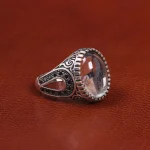 انگشتر دُر نجف مردانه کد 19413