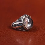 انگشتر دُر نجف مردانه کد 19416