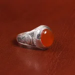 انگشتر عقیق مردانه کد 19427