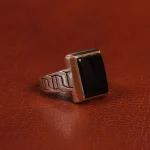 انگشتر عقیق یمن مردانه کد 19435