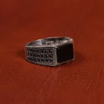 انگشتر عقیق یمن مردانه کد 19440