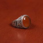 انگشتر عقیق یمن مردانه کد 19453