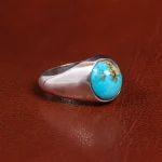 انگشتر فیروزه شجری مردانه کد 19471