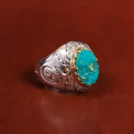 انگشتر فیروزه شجری مردانه کد 19522