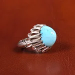 انگشتر فیروزه شجری مردانه کد 19529