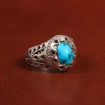 انگشتر فیروزه شجری مردانه کد 19541