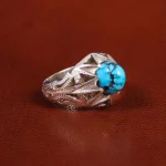 انگشتر فیروزه شجری مردانه کد 19555