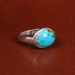 انگشتر فیروزه شجری مردانه کد 19595