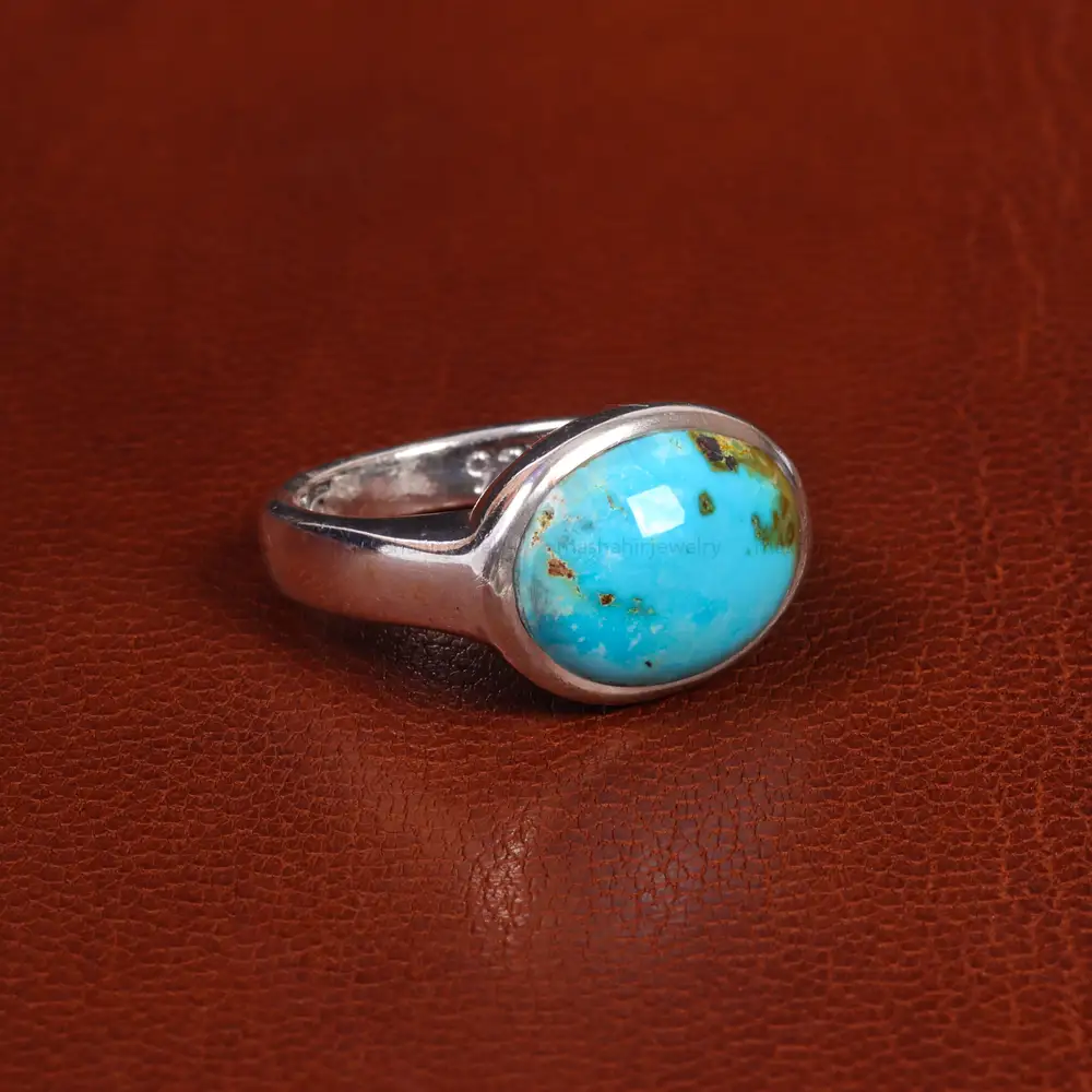 انگشتر فیروزه شجری مردانه کد 19595