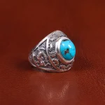 انگشتر فیروزه شجری مردانه کد 19604