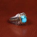 انگشتر فیروزه شجری مردانه کد 19607