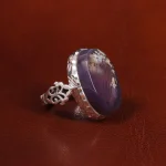 انگشتر عقیق شجر مردانه کد 19662