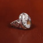 انگشتر عقیق شجر مردانه کد 19663