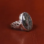 انگشتر عقیق شجر مردانه کد 19666