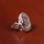 انگشتر عقیق شجر مردانه کد 19674