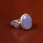 انگشتر عقیق سوسنی مردانه کد 19686