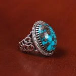 انگشتر فیروزه شجری مردانه کد 19703